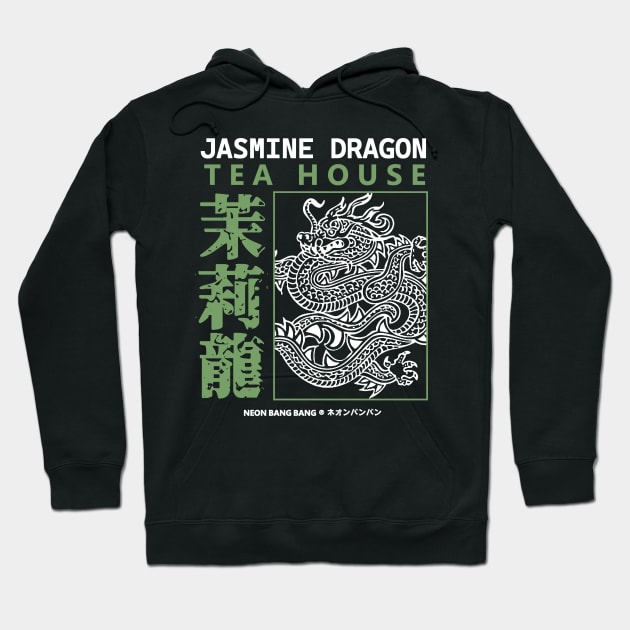 Jasmine Dragon Tea House 4 Hoodie by Neon Bang Bang